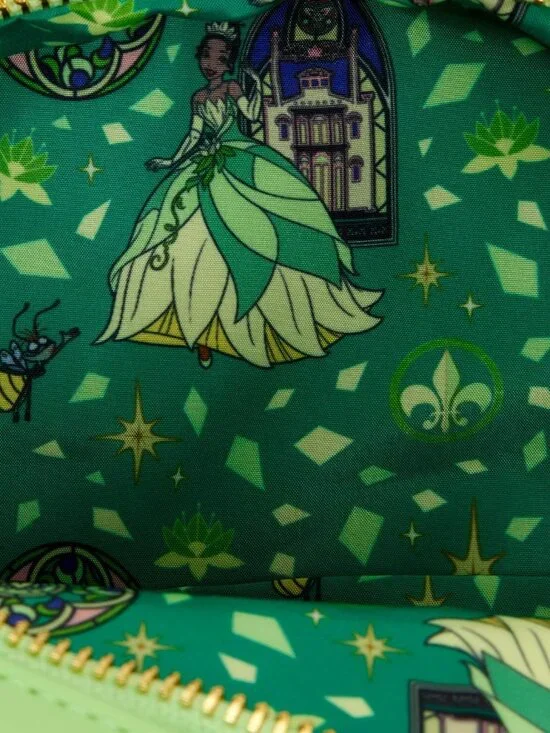 Loungefly Disney Princess Stained Glass Collection Tiana Mini Backpack NWT - Picture 5 of 5